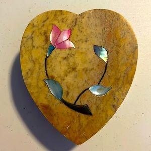 SoapStone, Mother of Pearl and Onyx Trinket Box